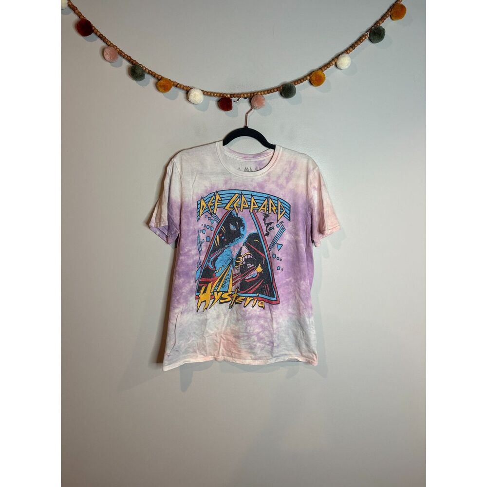Def Leppard tie dye graphic tee